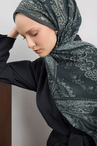 Cotton Scarf Flow Anthracite