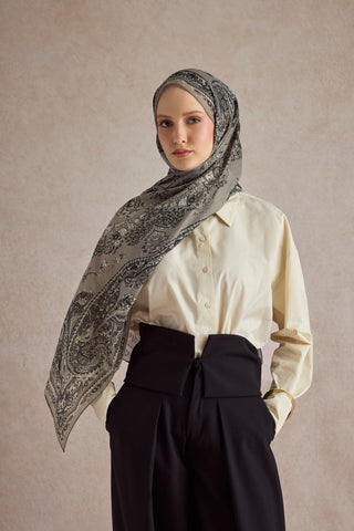 Cotton Scarf Flow Stone