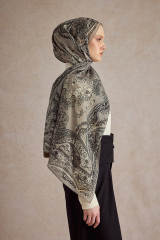 Cotton Scarf Flow Stone