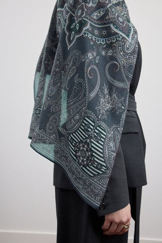 Cotton Scarf Shadow Grey