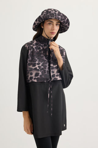Parachute Animal Print Tie-Waist Modest Swimwear Set Leopard