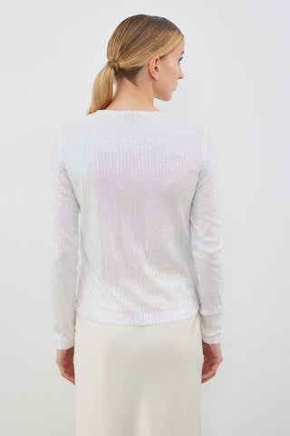 Sequin Embroidered Blouse Hologram