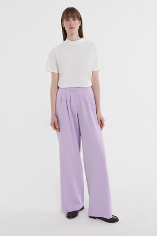 Pleated Palazzo Pants Lilac