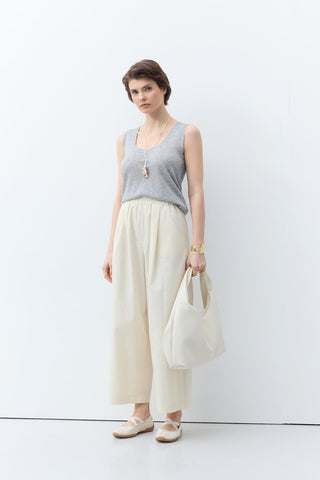 Pleated Pocket Trousers Bone