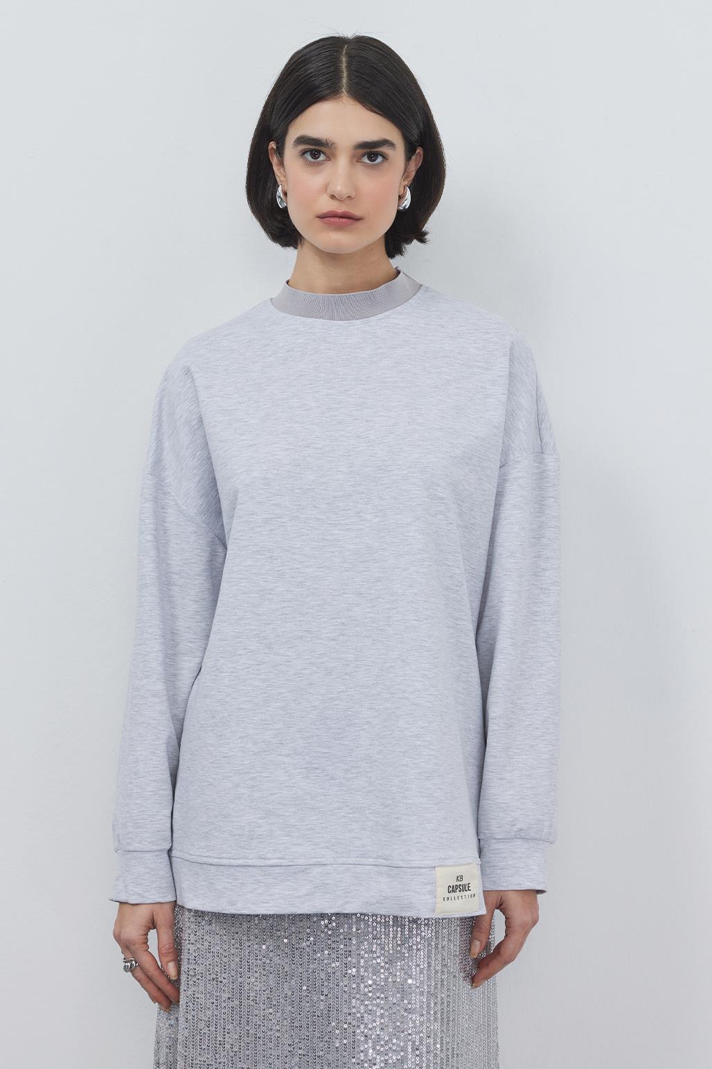 Poen Oversize Sweatshirt Gray