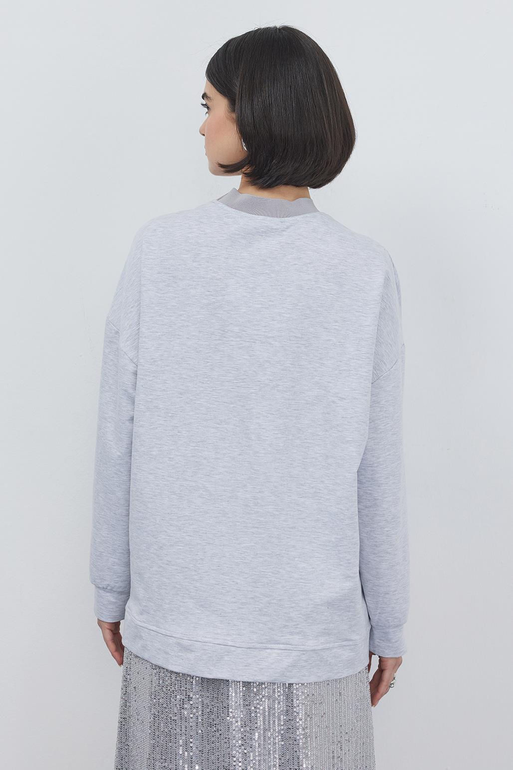 Poen Oversize Sweatshirt Gray