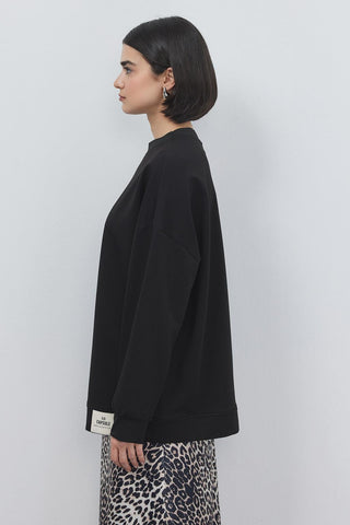 Poen Oversize Sweatshirt Black