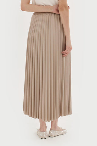 Polina Pleated Skirt Mink