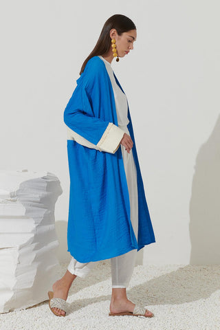 Garnish Tassel Kimono Blue