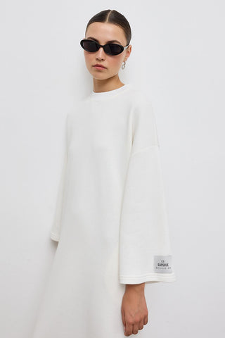 Relaxed Fit Dress Ecru