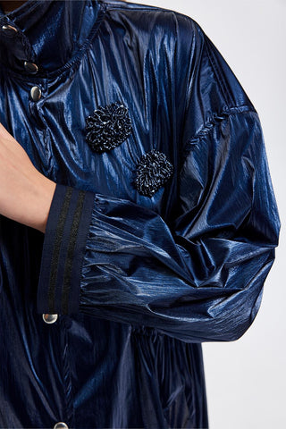 Relaxed Fit Trench Navy Blue