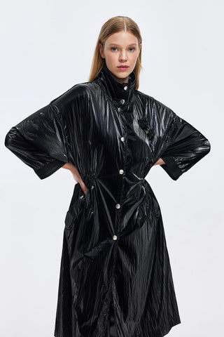 Relaxed Fit Trench Black