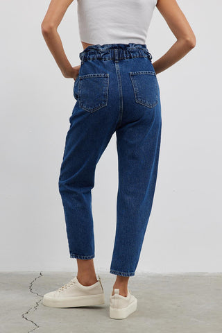 Relax Paperbag Jean Dark Blue