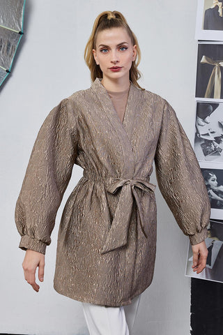 Rema Taffeta Kimono Mink