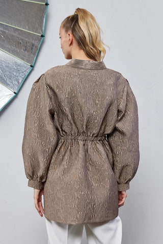 Rema Taffeta Kimono Mink