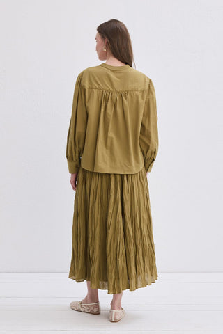Reni Voile Shirt Olive Green