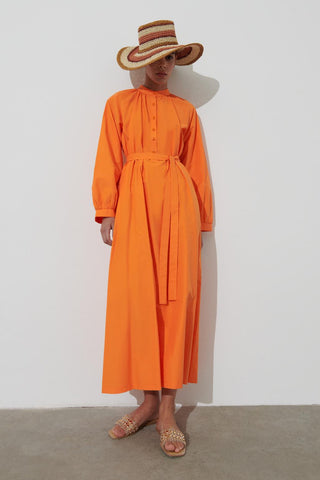 Matching Belted Dress Orange