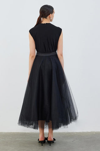 Royal Multilayer Tutu Skirt Black
