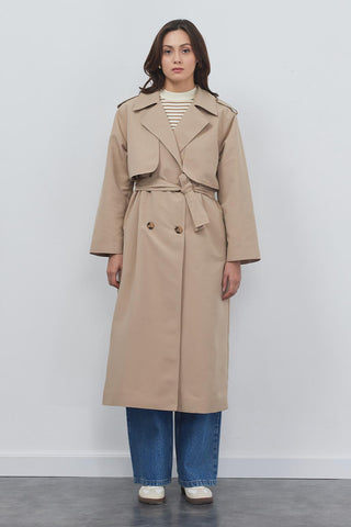 Windbreaker Trench Coat Mink