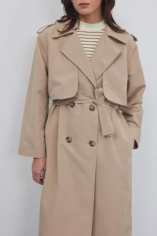Windbreaker Trench Coat Mink