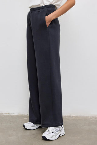 Fleece Straight-Cut Tracksuit Anthracite