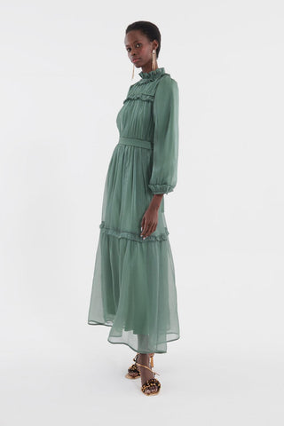 Shine Evening Dress Green