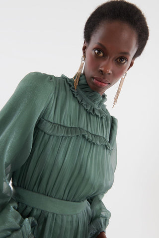 Shine Evening Dress Green