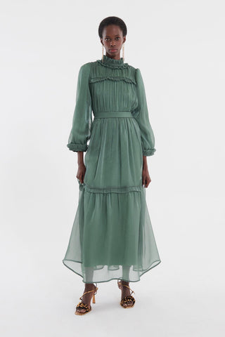 Shine Evening Dress Green