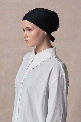 Silicone Seamless Wide Undercap Black