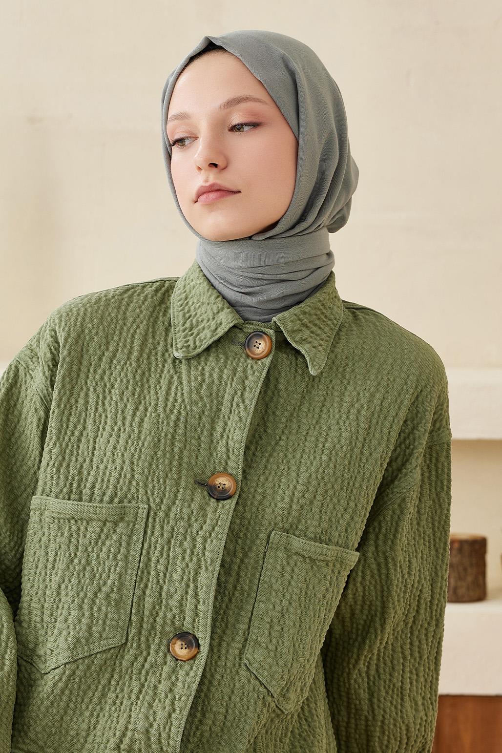 Soft Cotton Shawl Green