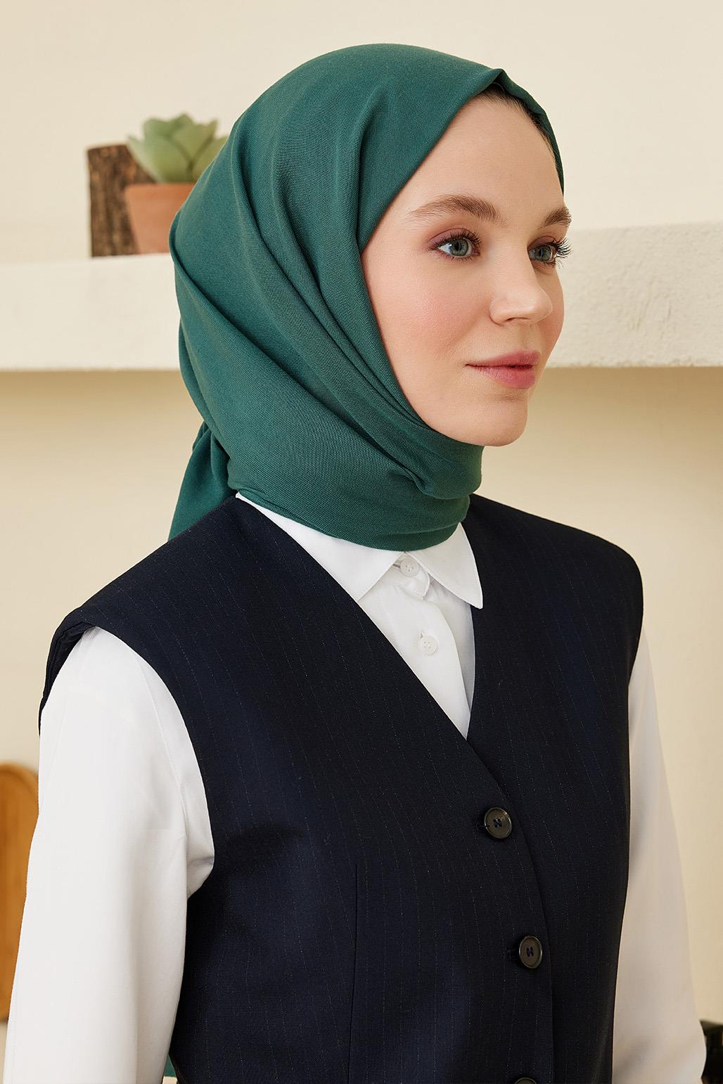 Soft Cotton Shawl Petrol Green