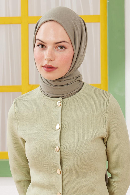 Soft Combed Cotton Shawl Pistachio