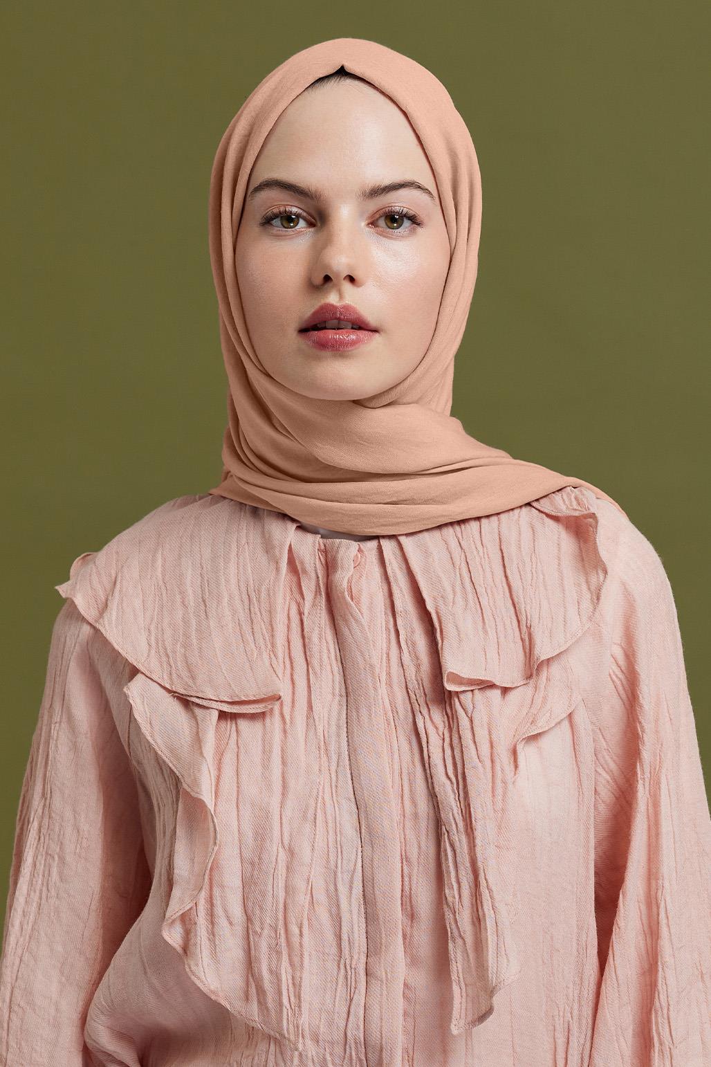 Soft Combed Cotton Shawl Camel