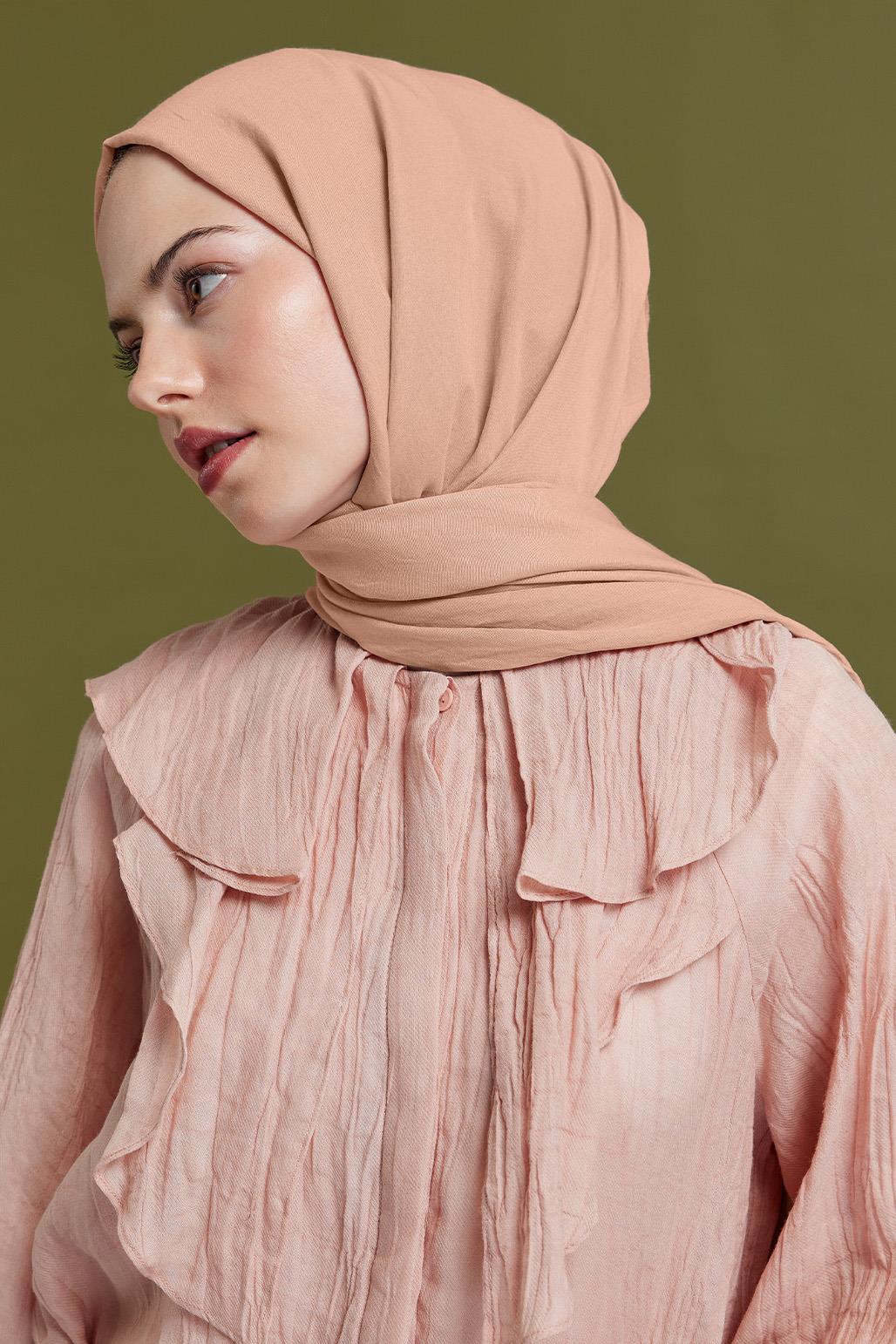 Soft Combed Cotton Shawl Camel