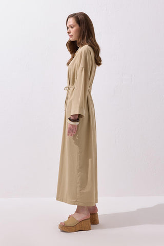 Solen Linen Maxi Dress Camel