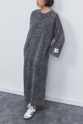Faded Effect Dress Smoked