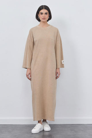 Faded Effect Dress Mink
