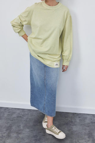 Faded Effect Tunic Light Green