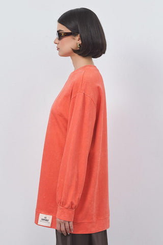 Faded Effect Tunic Apricot