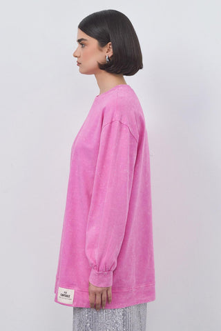 Faded Effect Tunic Pink