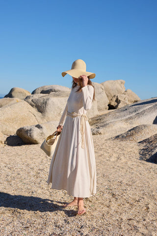 Straw Beach Hat Stone
