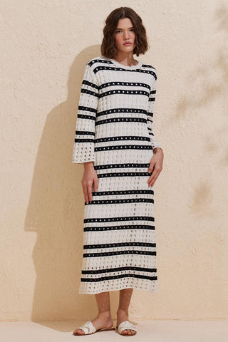 Summer Knitwear Dress Black