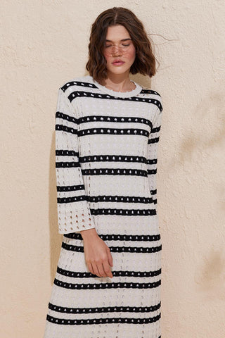 Summer Knitwear Dress Black