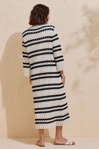 Summer Knitwear Dress Black