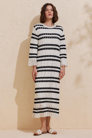 Summer Knitwear Dress Black