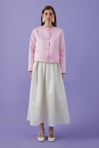 Taffeta Mini Jacket Powder Pink