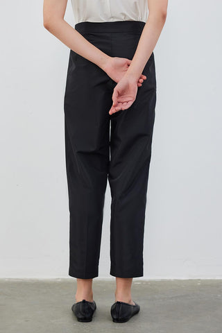 Taffeta Sofa High Waist Trousers Black