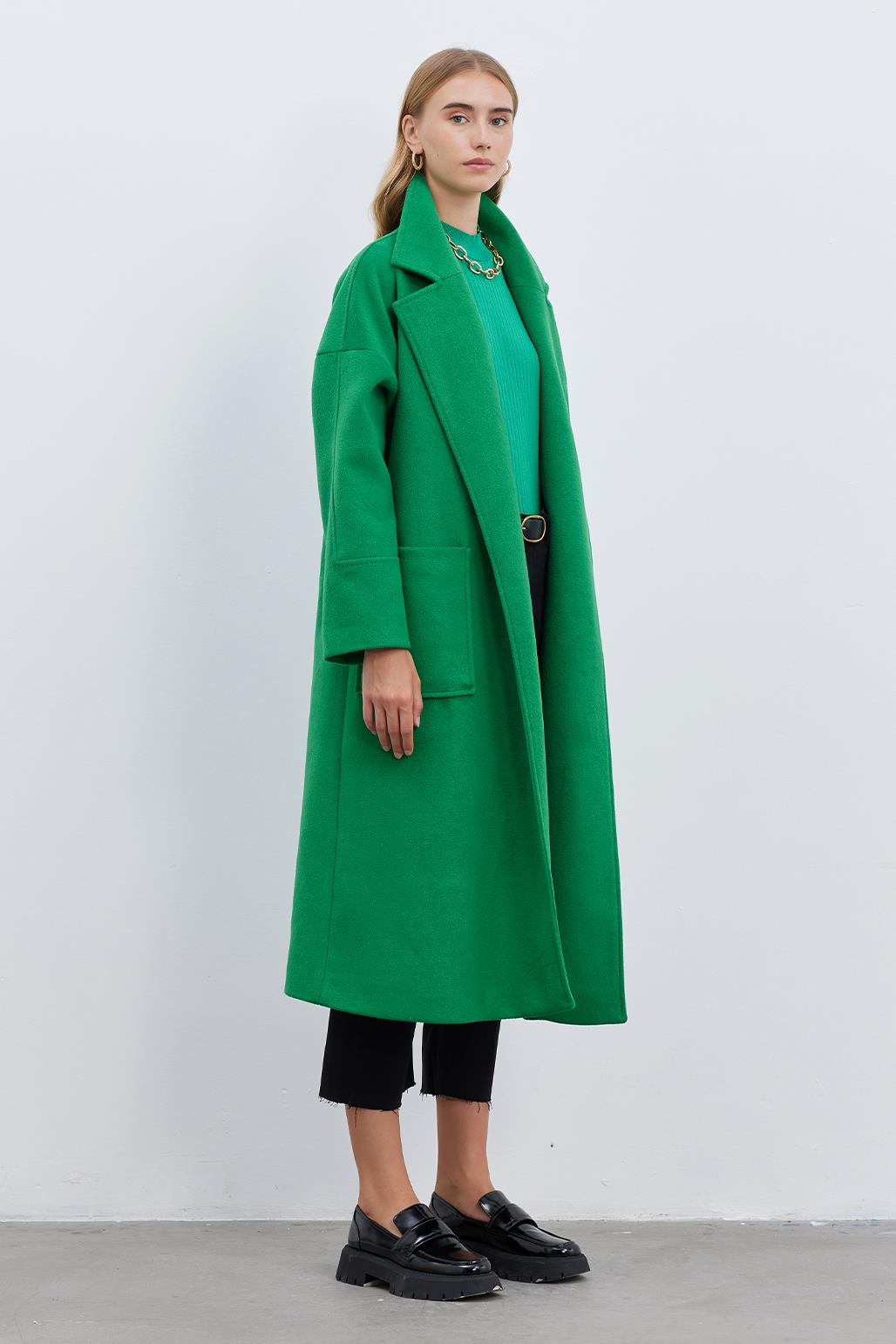 Teria Cachet Coat Green