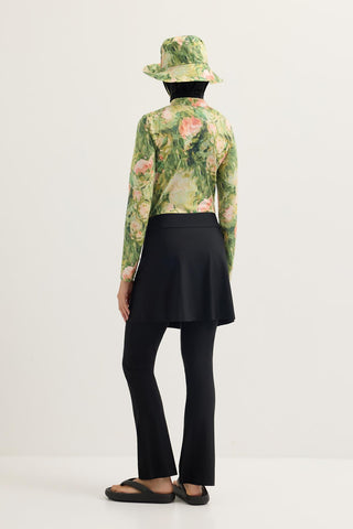 Modest Wrap Swim Skirt Black