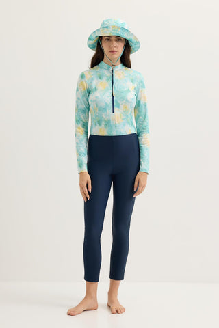 Modest Straight-Leg Swim Trousers Navy